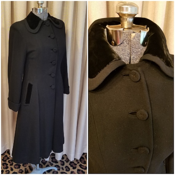 Vintage, 1940s, 1950s, Butters, Black, Velvet, Woo
