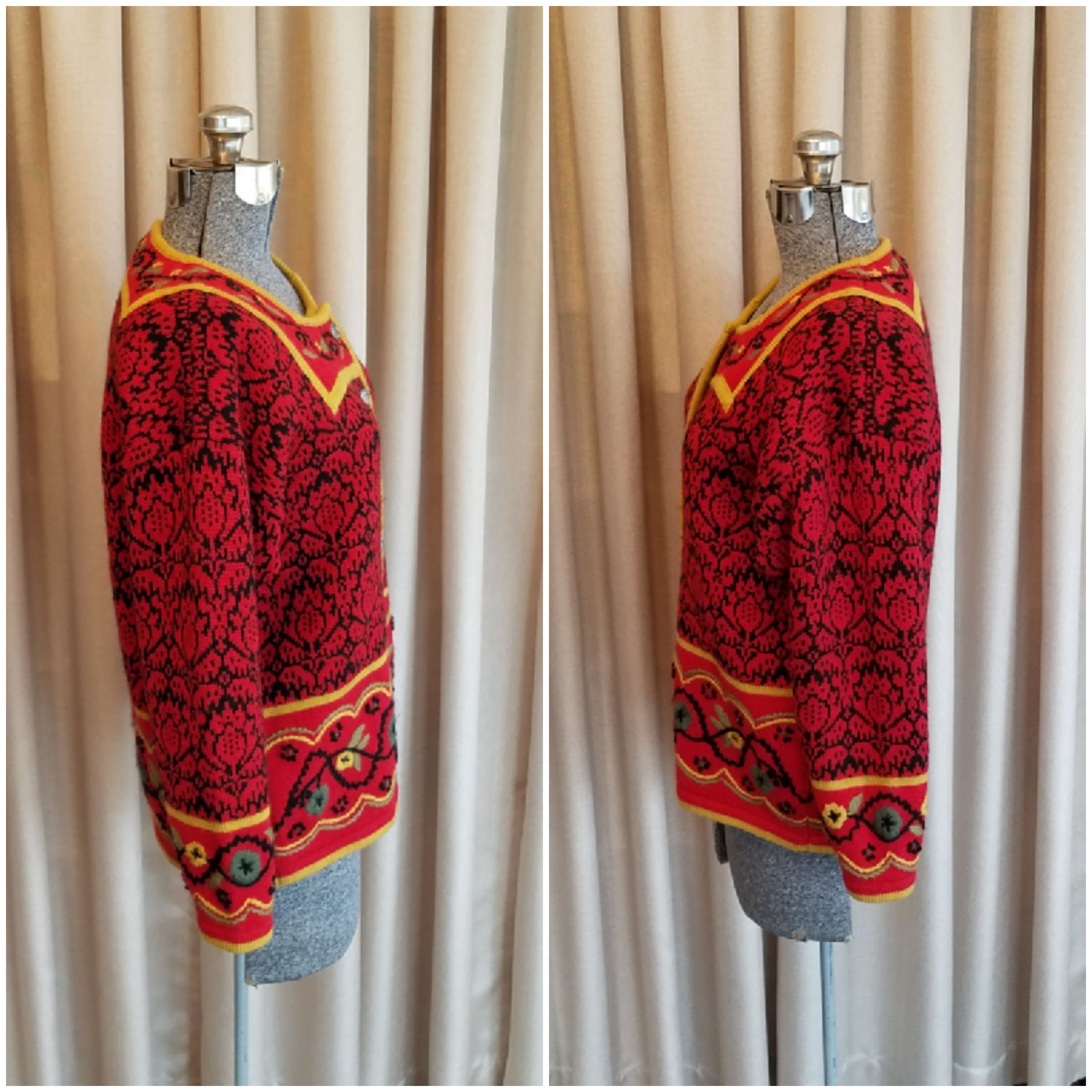 希少✨ VRIKKE 　ニットジャケット　IRENE HAUGLAND ZAHL 希少✨ VRIKKE ニットジャケット IRENE HAUGLAND ZAHL