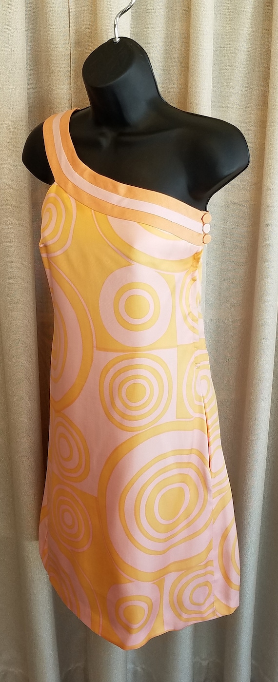 Vintage, 1960s, 1967, B.H. Wragge, Silk, Graphic P