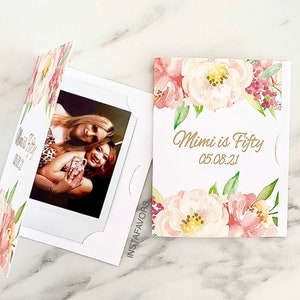 Instax mini film card/ Instax film holder / Bridal shower gift/ Bridal shower party favors/ Bridal shower card / Bridal party / Wedding card