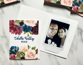 Instax mini film card/ Instax film holder / Bridal shower gift/ Bridal shower party favors/ Bridal shower card / Bridal party / Wedding card