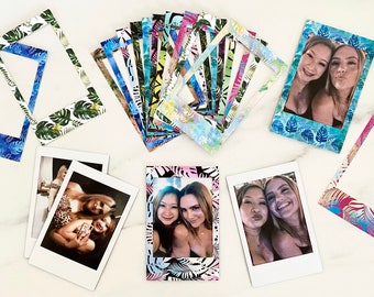 InstaxStick tropical stickers for instax film party favors . Tropical instax mini films. Instax films stickers / Palm leaves Instax frame