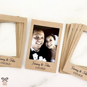 InstaStick Kraft stickers for instax film party favors . Wedding favors for instax mini films. Kraft photo frame for film. Instax stickers image 8