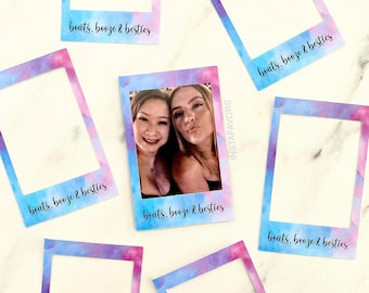 InstaStick Tie Dye stickers for instax film party favors . Instax Stickers. Tie-Dye party favors. Tie-dye sticker. Instax mini film stickers