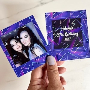 Full set neon sticker frame for instax square films. Rave party favors. Neon lights & Rave lights party favors. Instax square stickers