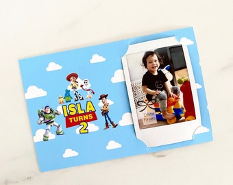 Instax mini film frame card holder / Instax film holder / Instax mini film party favors / Toy Story party favors / Toy Story birthday card