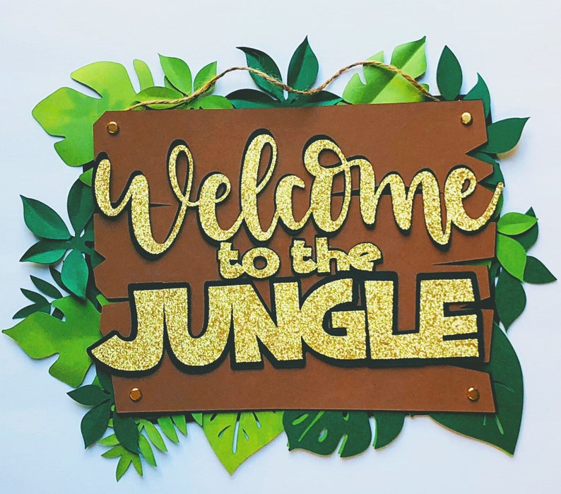 Glitter to the Jungle Theme Party / Safari Theme Etsy Glitter to the Jungle Theme Party / Safari Theme Etsy