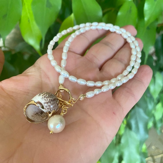 Gold-Filled Freshwater Baroque Pearl Charm