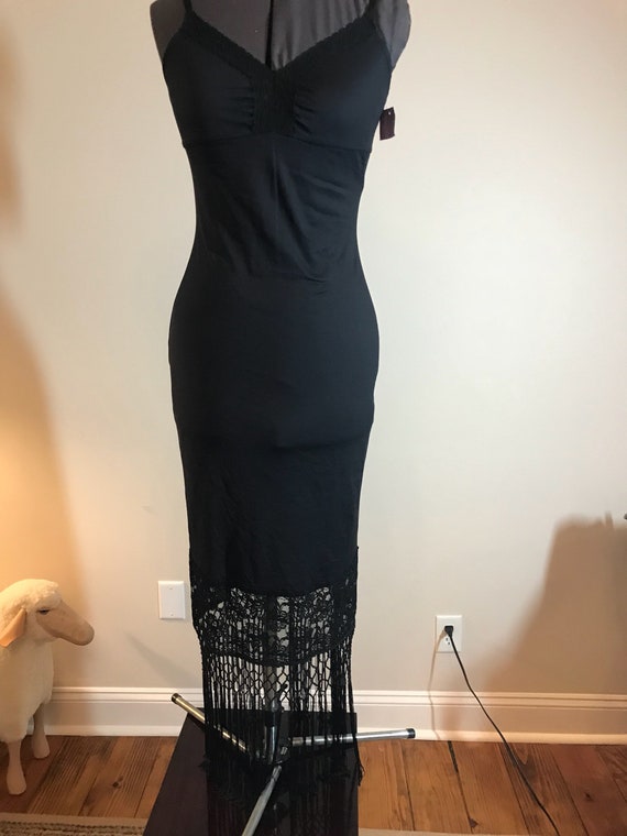 lace bottom slip dress