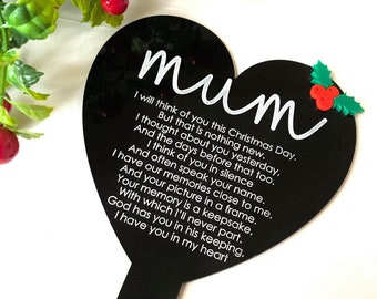 Mum Nan Grandad Dad Wife Husband Memorial Plaque Grave Marker Etsy