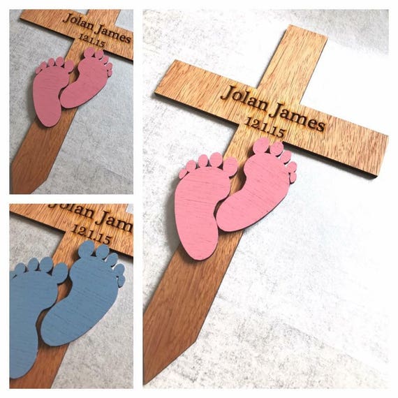 Tempary Cross Grave Marker Personalised Decoration Image 0