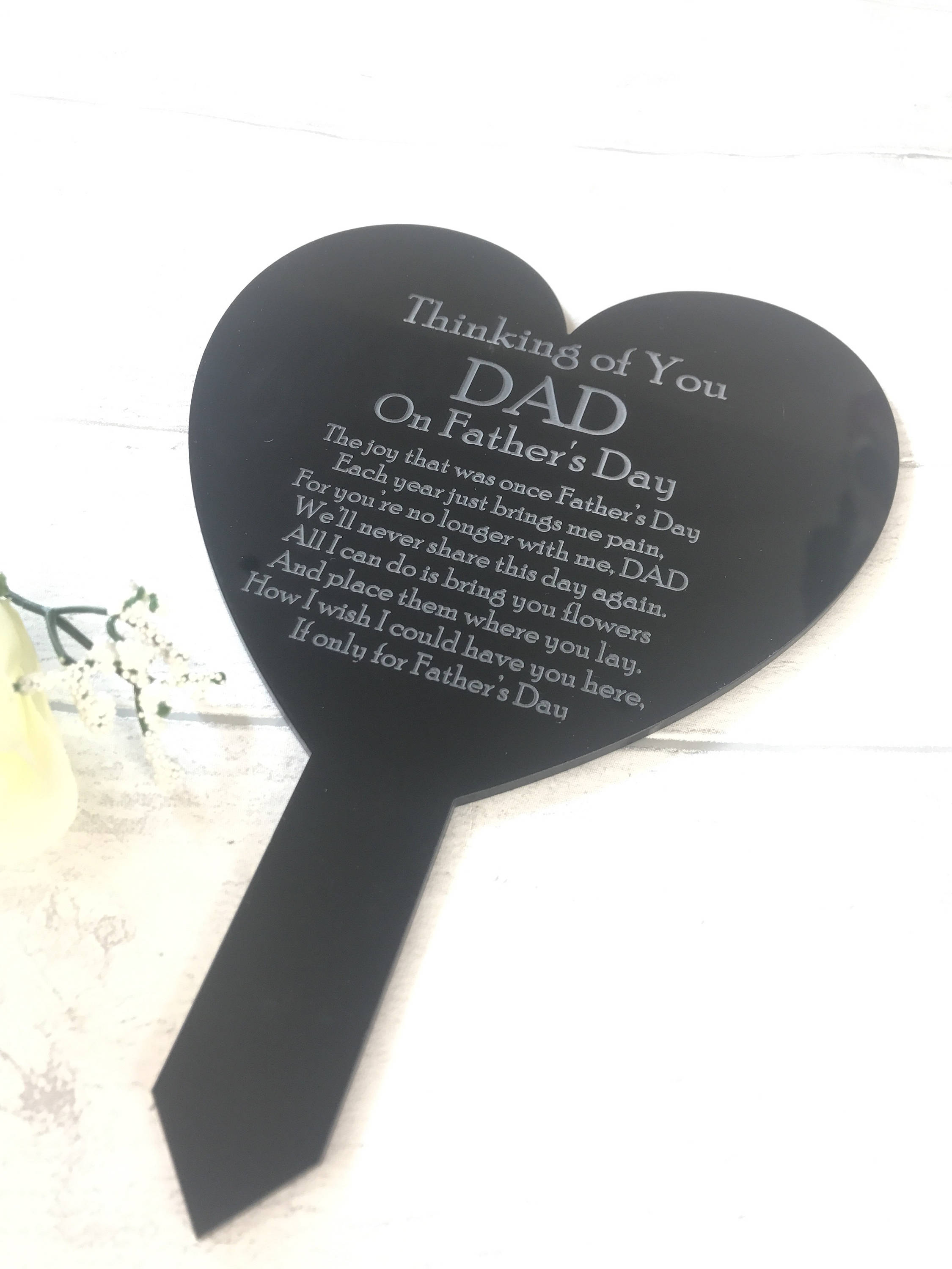 Father's Day memorial remembrance memorial grave marker plaque en…