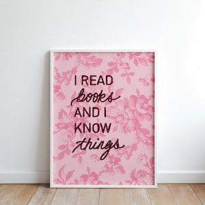 Quilted &#39;I Read Books&#39; Poster, Library Sign (PDF Pattern)