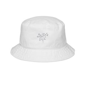 Floral Embroidered Bucket Hat, Summer Accessory, Garden Party Hat, Outdoor Fashion, Trendy Sun Hat, Gift for Her