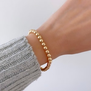 Etsy gold ball bracelet cheap