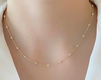 PATIKIL 5m / 16 Piedi Fux perle perle Catena con Bobina, 6mm Ottone Catena Colelgamento per Gioielli Creazione Fai da Te Collana Braccialetto Accessori Stile 1, Oro