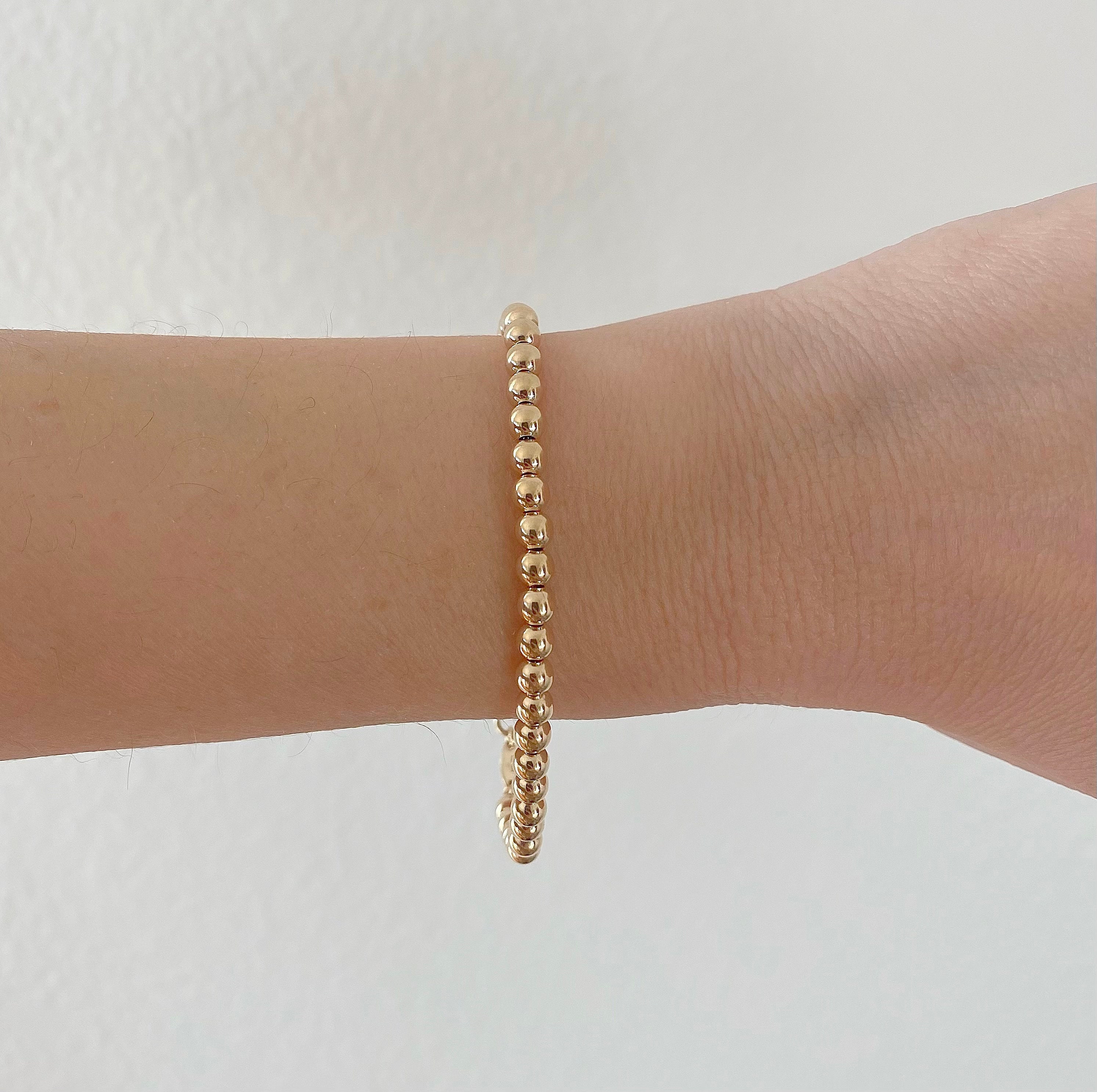 14k Gold Ball Bracelet – Serenity Jewelry LA