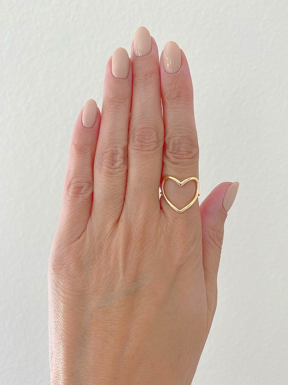 14金　ピンキーリング　ハート　14K gold ring Melody Accessory（メロディーアクセサリー） 指輪 ピンキー リング