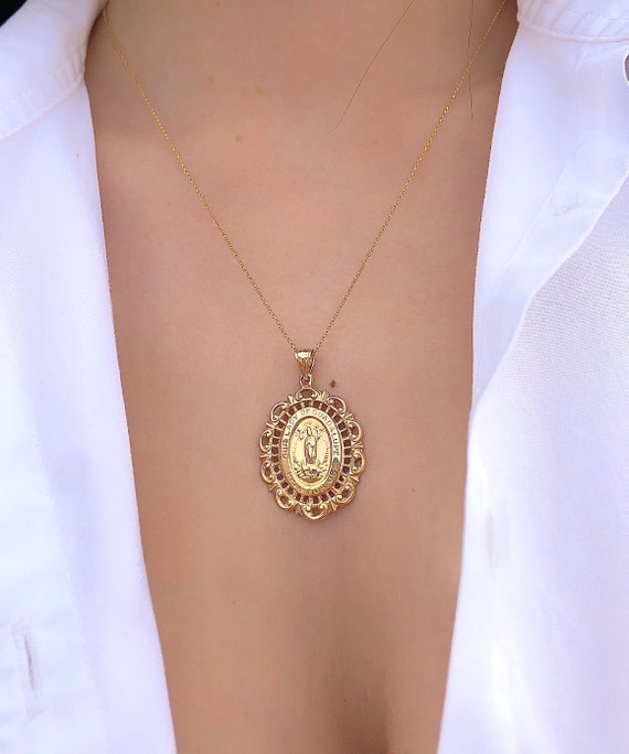 Mary charm necklace clearance