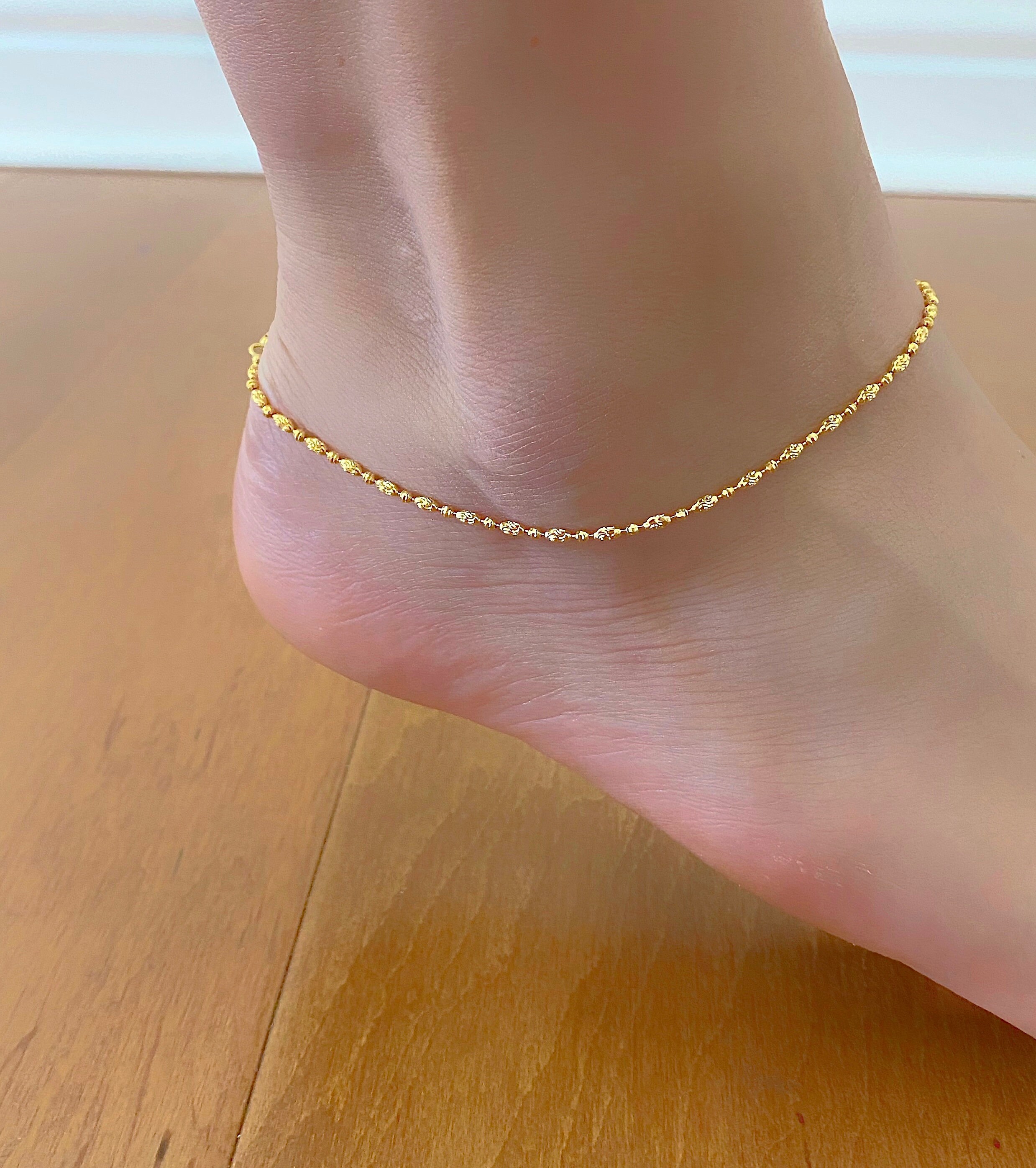 14k Solid Gold Mariner Link Chain 16mm Anklet Ankle Bracelet 11 inch  eBay