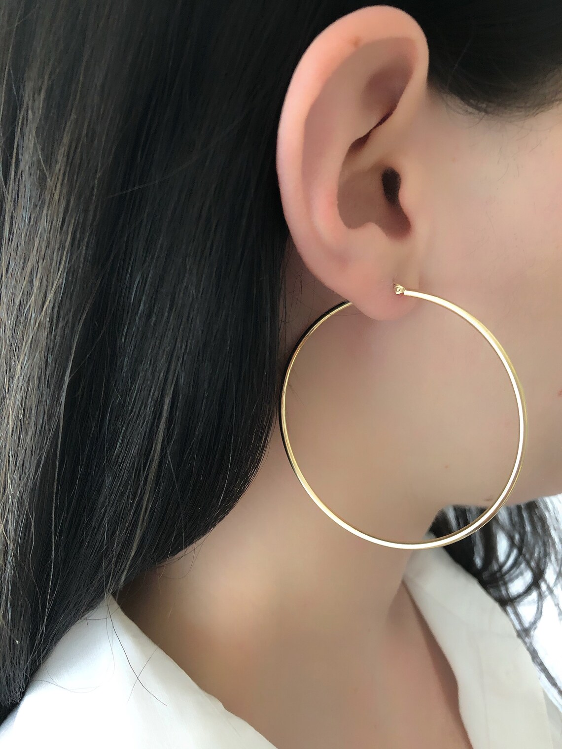 Earring Accessories Gold Star Hoop Metal 14K Copper YOS0312