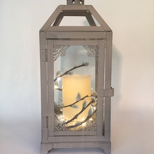 Medium Lantern with candle / unique gift / wedding lantern / fairy light / vintage lantern with candle / shipping included