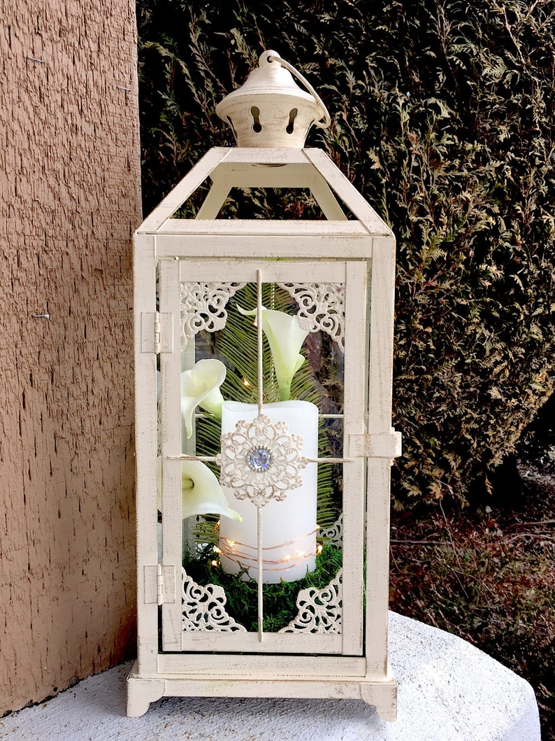 lanterne bougie blanche