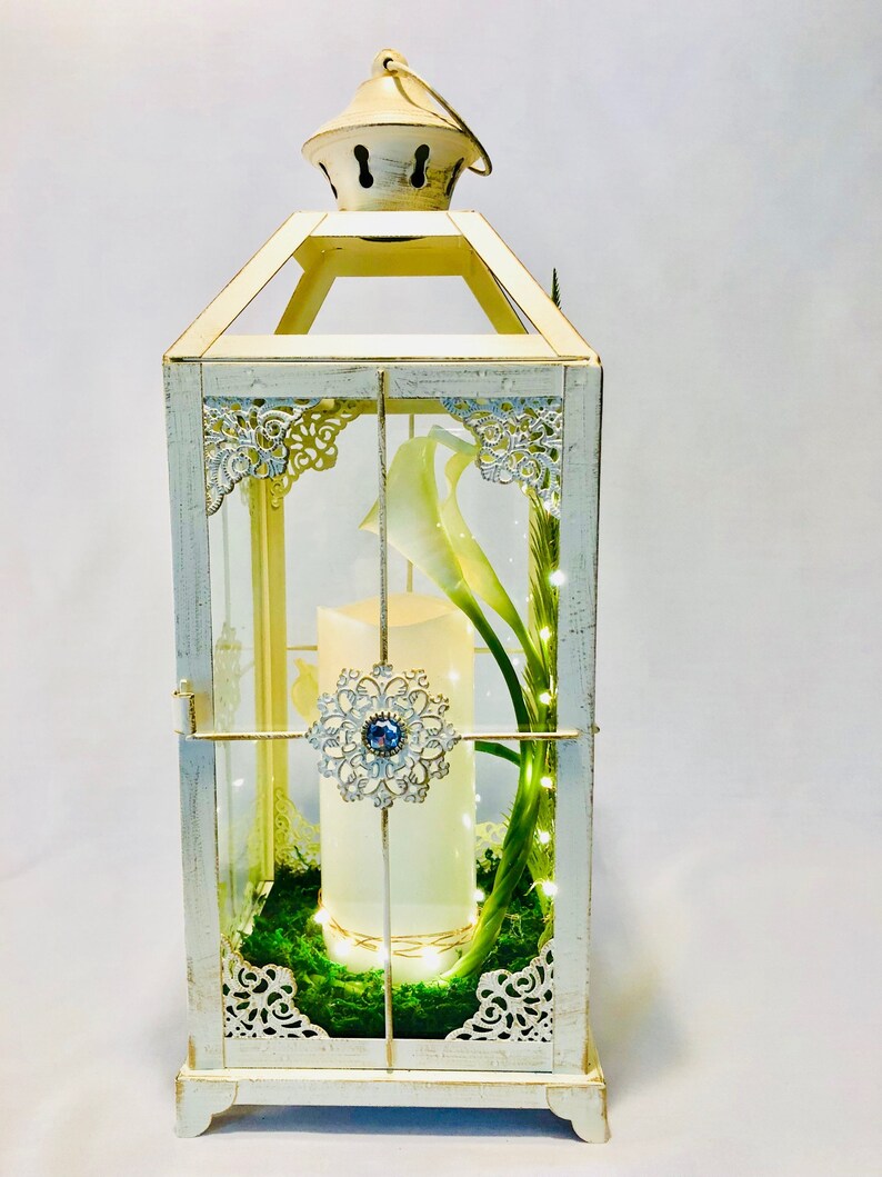 lanterne bougie blanche