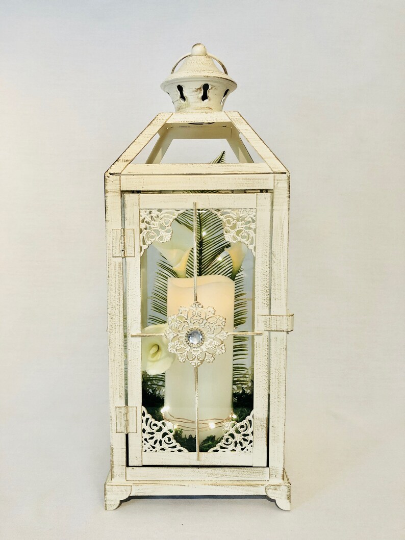 lanterne bougie blanche