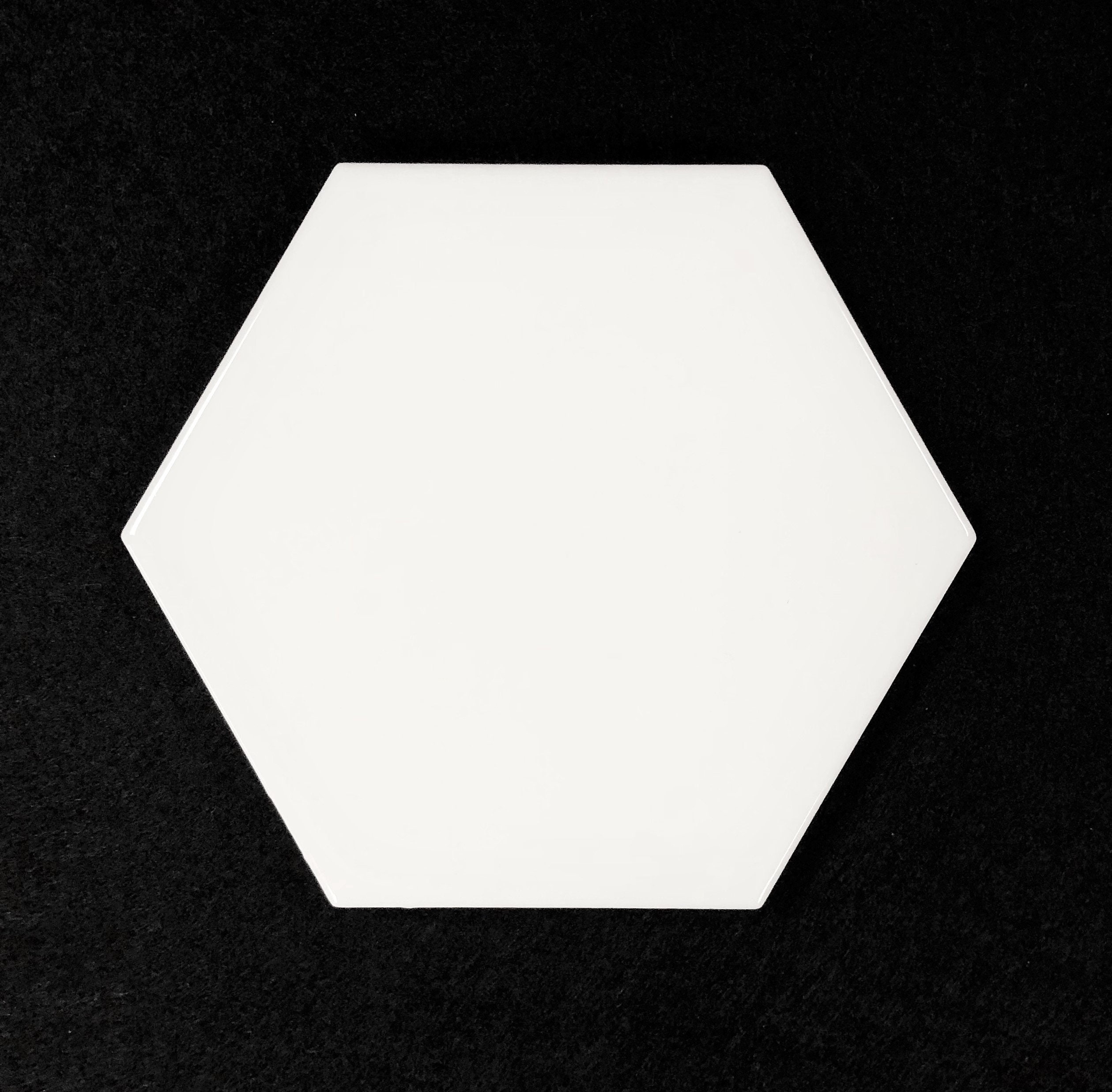 4x5 Glazed Ceramic Hexagon Deco Tile BR Etsy