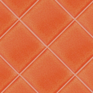 Orange Handmade Mexican Talavera tiles 4&quot; x 4&quot;