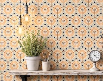 Porcelain Hexagon Deco tile 8"×10" - Bohemia Hanna