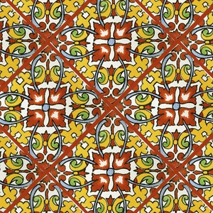 Handmade Mexican Talavera tiles 4&quot; x 4&quot;