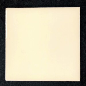 May include: A plain white ceramic tile.