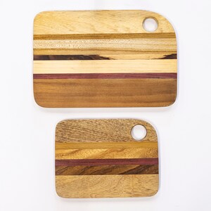 Exotic wood cutting board or charcuterie board