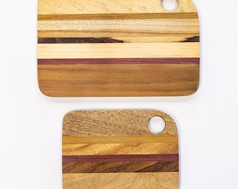 Exotic wood cutting board or charcuterie board