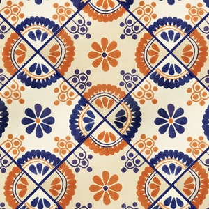 Handmade Mexican Talavera tiles 4&quot; x 4&quot; Madrid