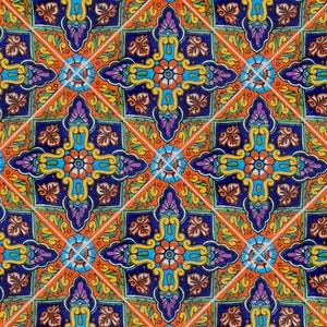 Handmade Mexican Talavera tiles 4" x 4"