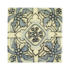 Handmade Mexican Talavera tiles 4&quot; x 4&quot; Traditional