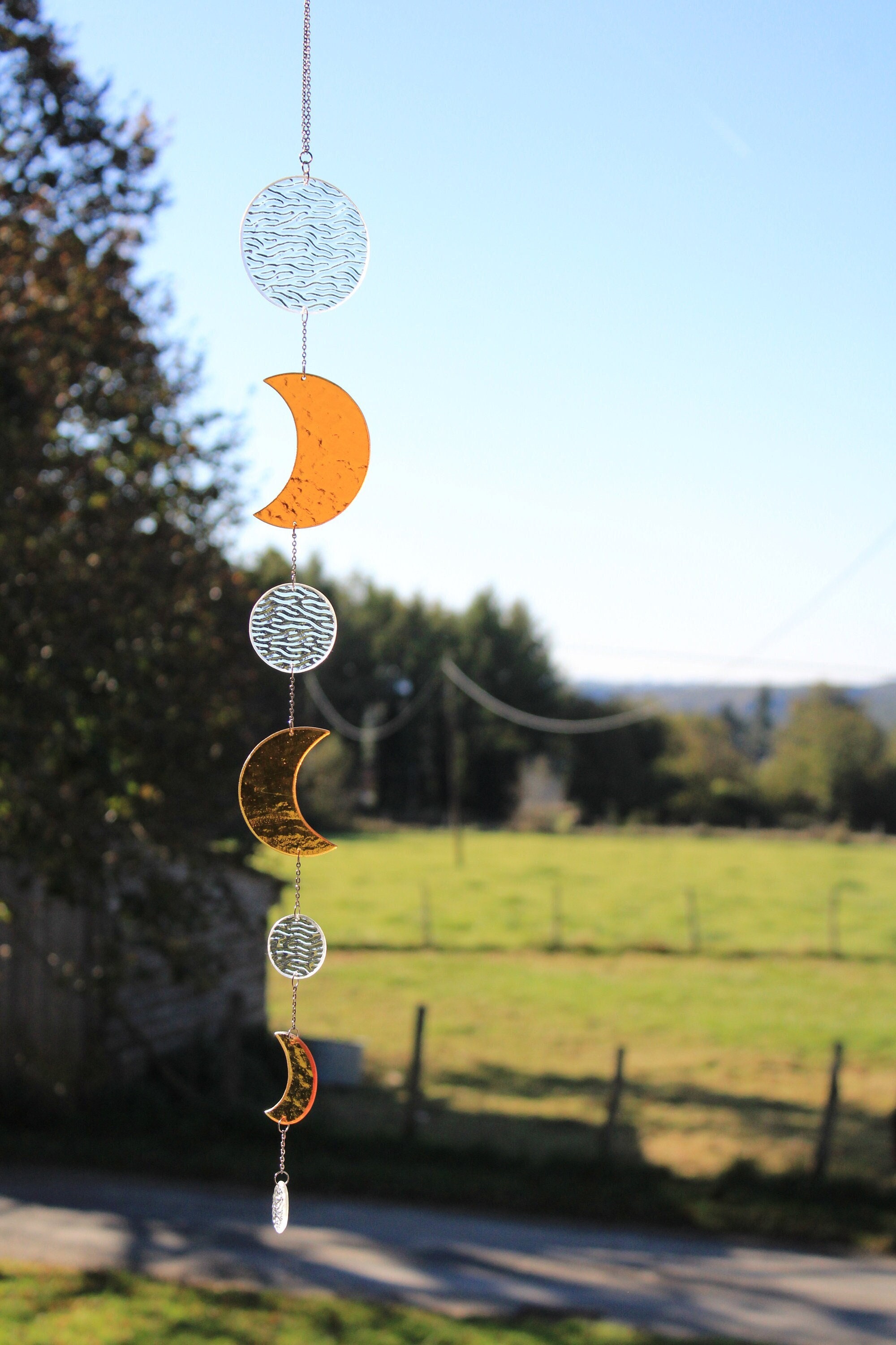 Guirlande en Verre - Formes Lunaires