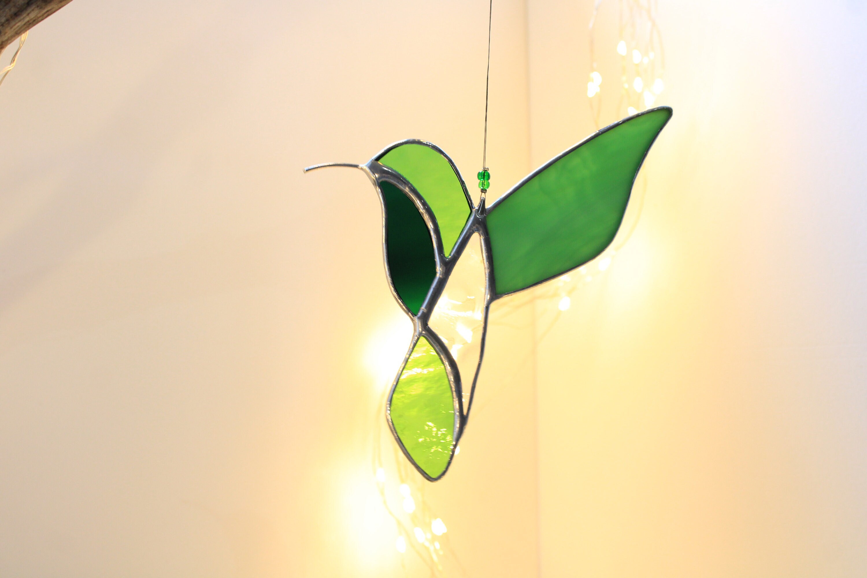 Vitrail Colibri Vert