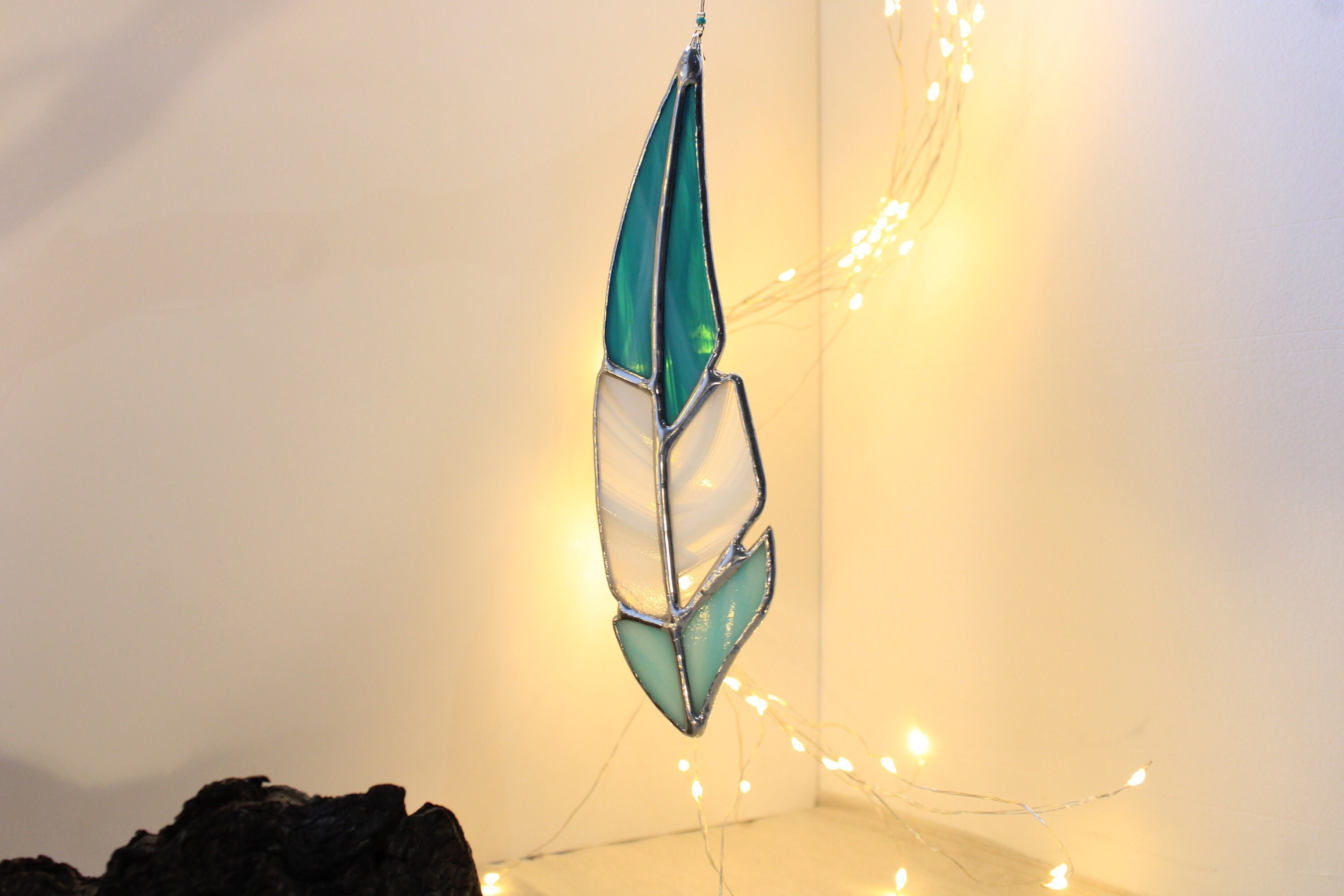 Vitrail Plume Turquoise