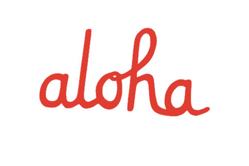 Aloha Decal Sticker. Hawaiian Local Hawaii Vinyl Decal Cut Etsy