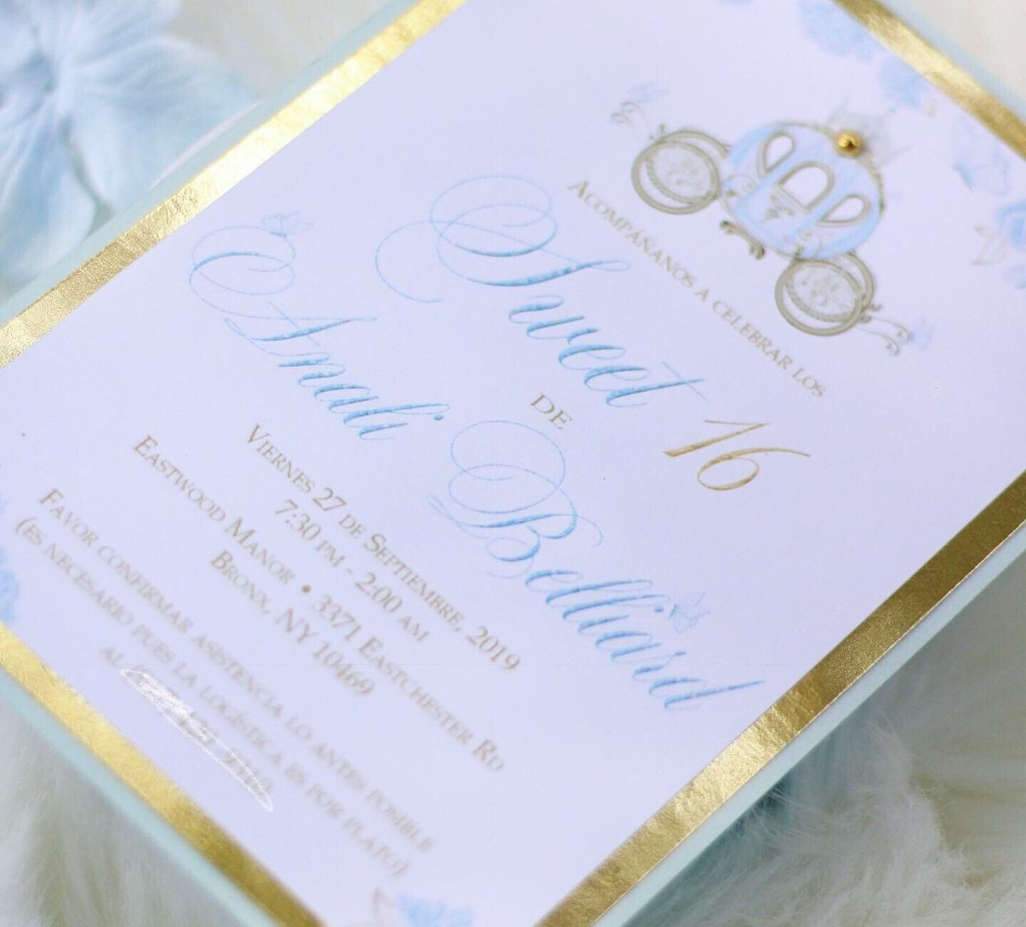 Cinderella Quinceanera Invitations 1 dozen Etsy