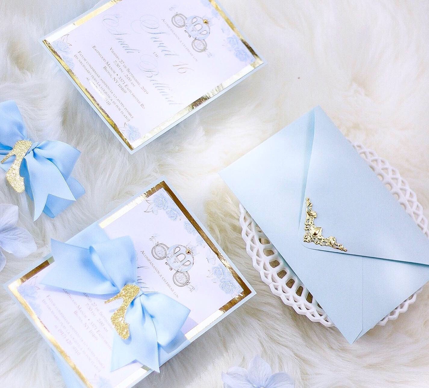 Cinderella Quinceanera Invitations 1 dozen Etsy