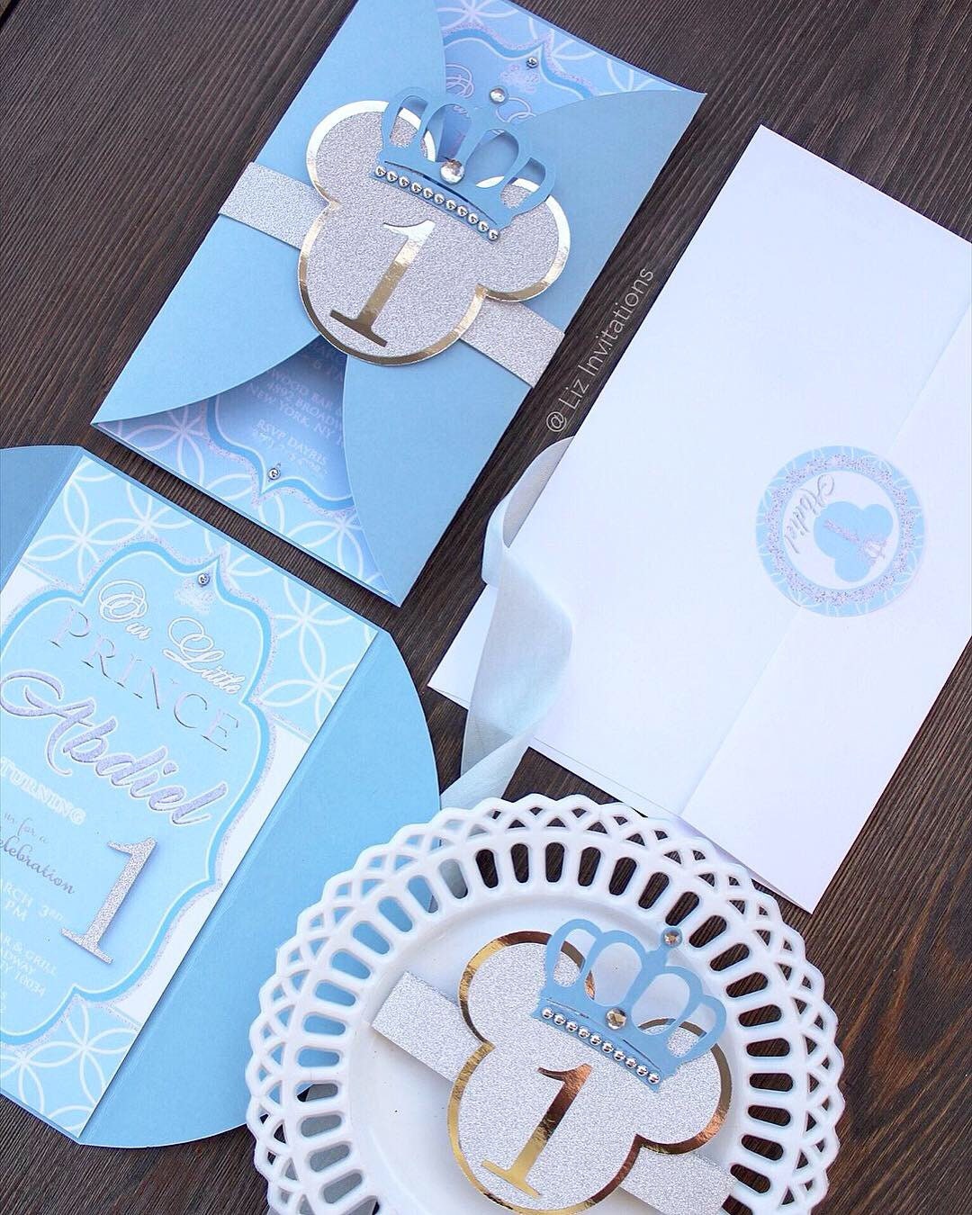 Royal Mickey Mouse Baby Shower Invitation King Prince Royal Mickey Mouse Baby Shower Invitation King Prince