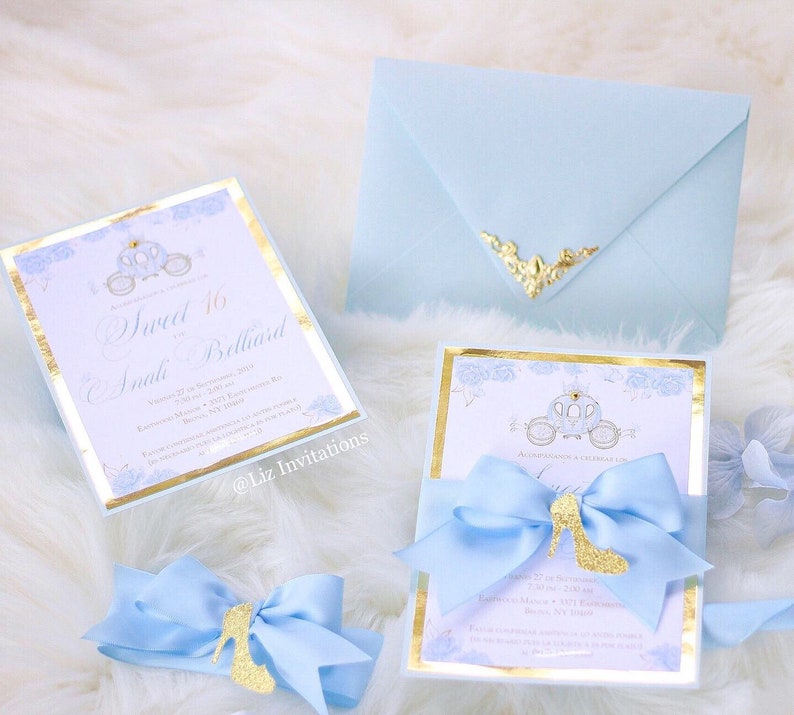 Cinderella Quinceanera Invitations