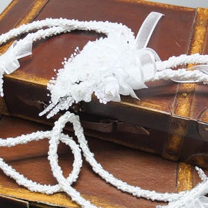 White Wedding Lasso - Traditional Wedding Lasso - Lazo de Boda - Wedding Lasso Rope - Wedding Lasso Rosary