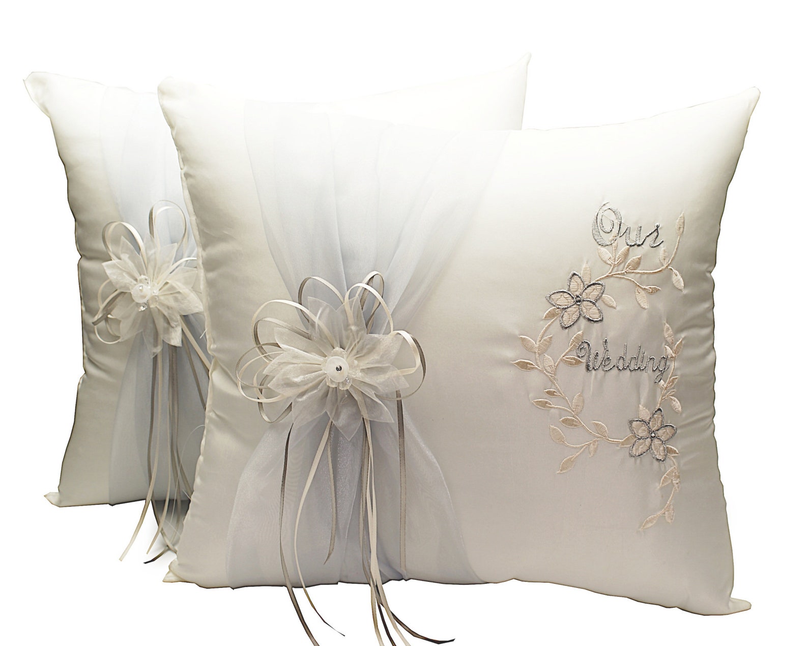 Ivory Wedding Kneeling Pillow Set Wedding Kneel Pillow Etsy