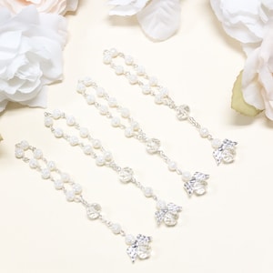 60 Mini Angel Rosary Baptism Rosary Favors - Mini Rosary Favors - Mini Rosaries - Baptism Favors Rosary